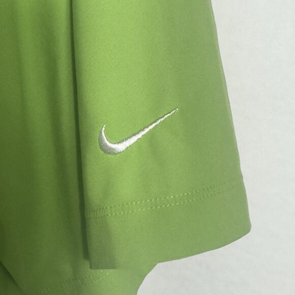 Nike Golf Dri-FIT Polo Shirt XL Green Stretch Argyle Texture Short Sleeve - Picture 4 of 10